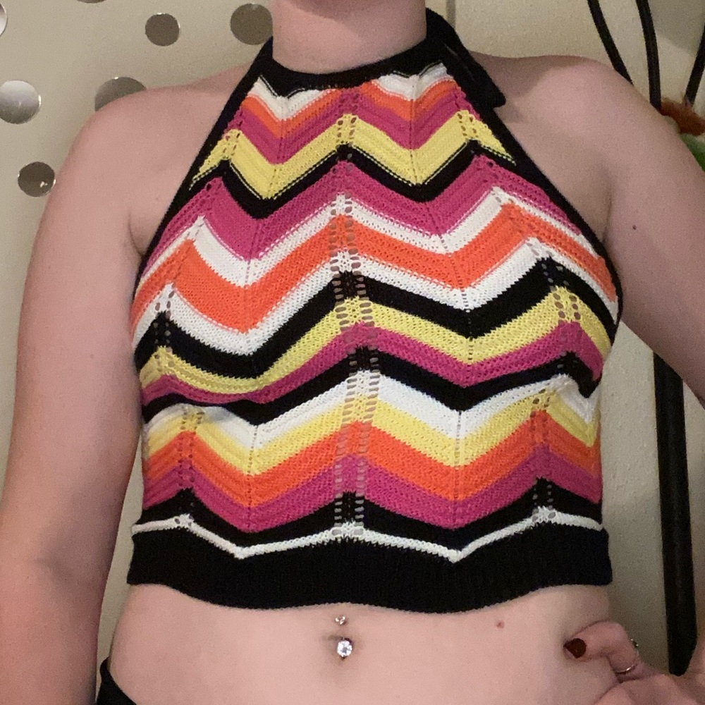 Zig Zag Summer Crop Top